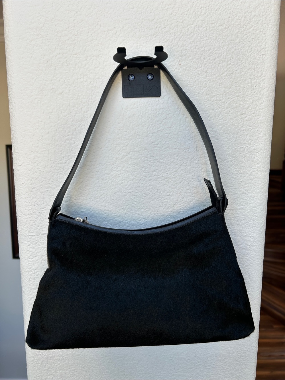 CEM - Black Pony Hair Mini Shoulder Bag - Sleek Everyday Carry